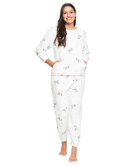 CAMEY Women Printed Winter Full Sleeve Top and Pajama Pants