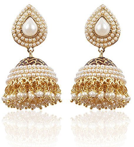 Shining Diva Stylish Traditional Jhumki Earrings For Women & Girls